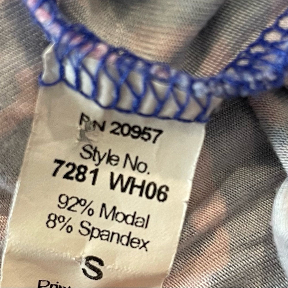 Tori Richard Dress Size Small Pink Purple Sleeveless Modal Spandex Pullover - Picture 7 of 8